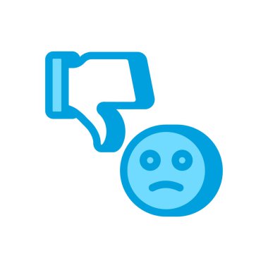 Vektör olarak tatminsiz simge. Logotype