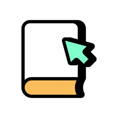 Çevrimiçi Kılavuz simgesi vektörü. Logotype