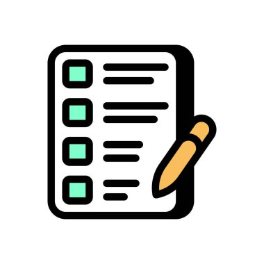 Vektör olarak Rapor simgesini kontrol et. Logotype