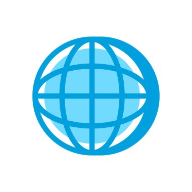 Dünya çapında vektör simgesi. Logotype