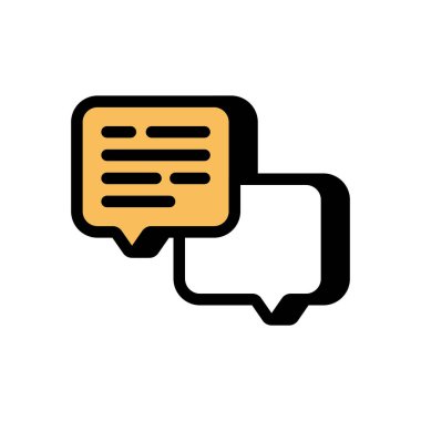 Yorumlar vektör simgesi. Logotype