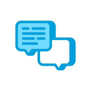 Yorumlar vektör simgesi. Logotype