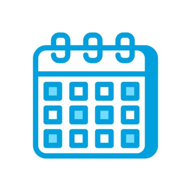 Takvim simgesi vektörde. Logotype