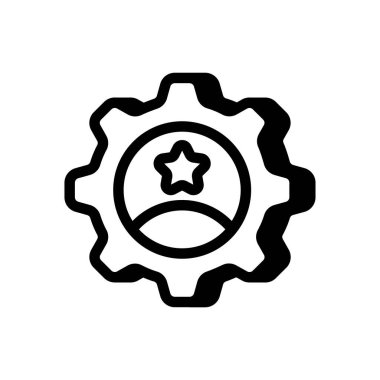 Vektör konusunda uzman simgesi. Logotype