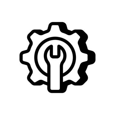 Vektör olarak Teknik Destek simgesi. Logotype