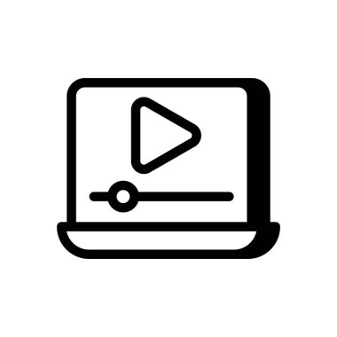 Vektör olarak Video Kılavuzu simgesi. Logotype