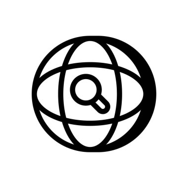 Vektör olarak araştırma simgesi. Logotype