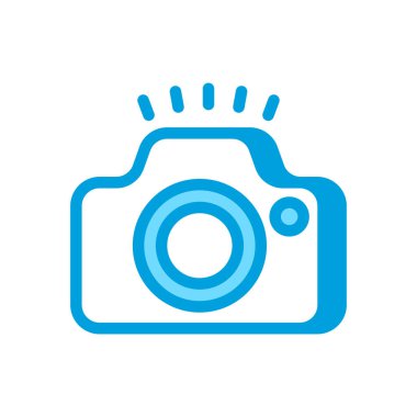 Kamera simgesi vektörde. Logotype