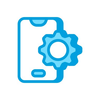 Mobil Servis simgesi vektörde. Logotype