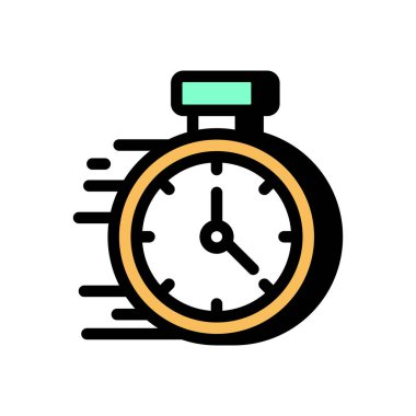 Vektör olarak hızlı yanıt simgesi. Logotype