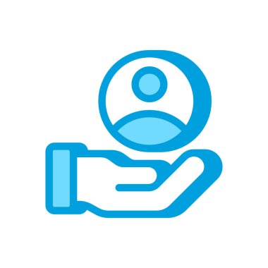 Vektör olarak müşteri simgesi. Logotype