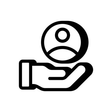 Vektör olarak müşteri simgesi. Logotype