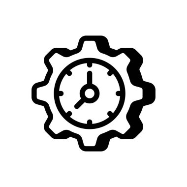 Zaman Yönetimi simgesi vektörde. Logotype