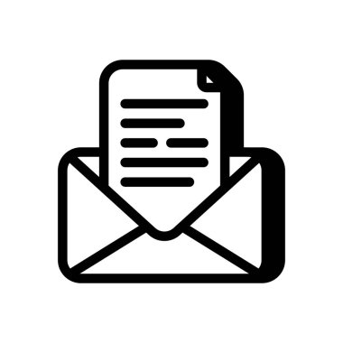 E- posta okuma simgesi vektörde. Logotype