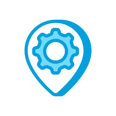 Yönlendirme Konumu simgesi vektörde. Logotype