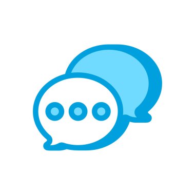 Vektör olarak canlı sohbet simgesi. Logotype