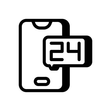 Mobil Servis simgesi vektörde. Logotype