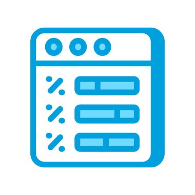 Vektör olarak anket simgesi. Logotype