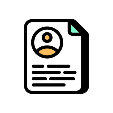 Kontrat simgesi vektörde. Logotype