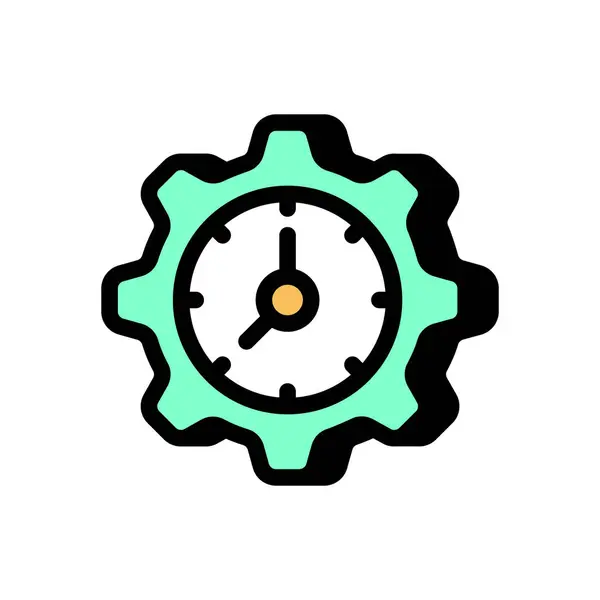 Zaman Yönetimi simgesi vektörde. Logotype