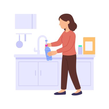 Şişeyi yeniden kullanmak, şişeleri çevre dostu amaçlar için yenilemek.