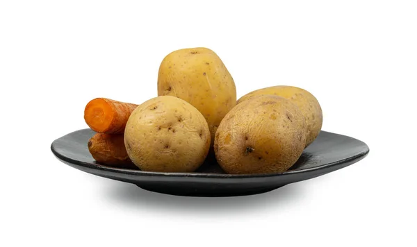 Boiled Potato Skin Isolated Whole Prepared Unpeeled Vegetables Healthy Diet — ストック写真