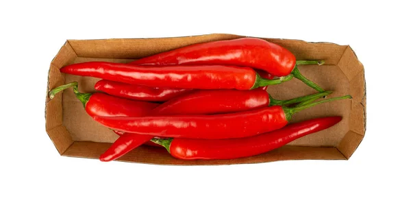Red Hot Chili Peppers Isolated Fresh Spicy Chilli Pepper Group — Foto de Stock