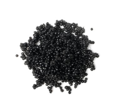 Kara Havyar, Sturgeon, Sevruga, Beluga Caviare, Lüks Deniz Ürünleri, Pahalı Gurme Yemekleri, Beyaz Arkaplanda Kara Havyar