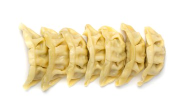 Gyoza Çin Mantı, Sebze Jiaozi, Tavuk Momo Pile, Asya Gyoza Grubu, Beyaz Arkaplan