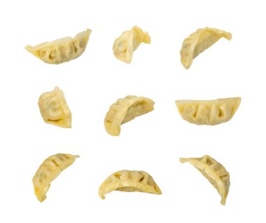 Gyoza Çin Mantı, Sebzeli Jiaozi, Tavuk Momo Seti, Asyalı Gyoza Koleksiyonu ve Kırpma Yolu