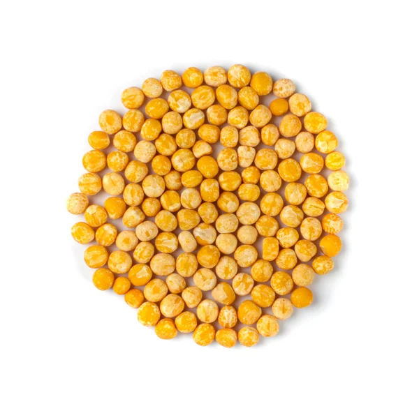 Dry Yellow Peas Isolated Whole Pea Pile Raw Legume Protein — 스톡 사진