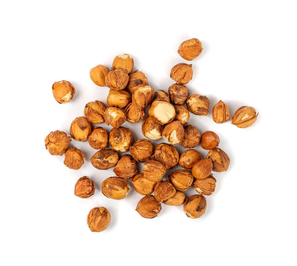 Nut Kernels Hazelnut Pile Isolated Healthy Organic Nuts Group Nut — стокове фото