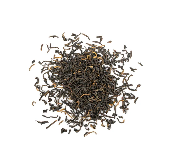 Черный Чай Листья Изолированы Высокое Качество Черный Чай Кучу Сухой — стоковое фото