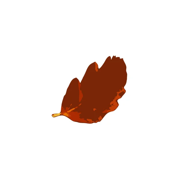 Höstlöv Ikonen Isolerad Färgade Höst Träd Blad Symbol Röd Orange — Stock vektor