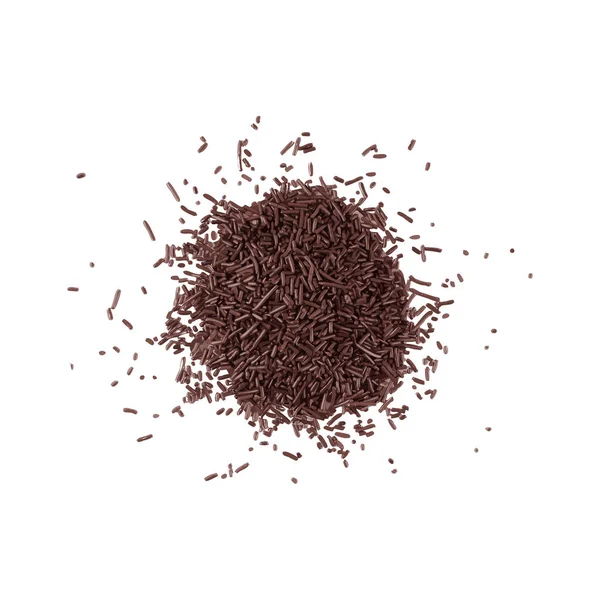 Saupoudrer Bonbons Saupoudrer Chocolat Beignet Isolé Décoration Glaçage Brun Doux — Image vectorielle