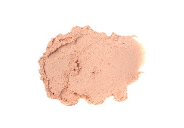 İzole edilmiş et ezmesi, ton balığı ezmesi, doğranmış karaciğer kreması, terrine sosu, beyaz arka planda balık ezmesi.