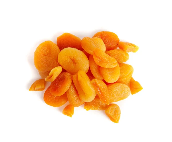 stock image Dry Apricot Isolated, Dried Apricots Pile, Healthy Orange Fruits Group, Sweet Organic Dessert Snack, Healthy Diet Food, Dry Apricots on White Background