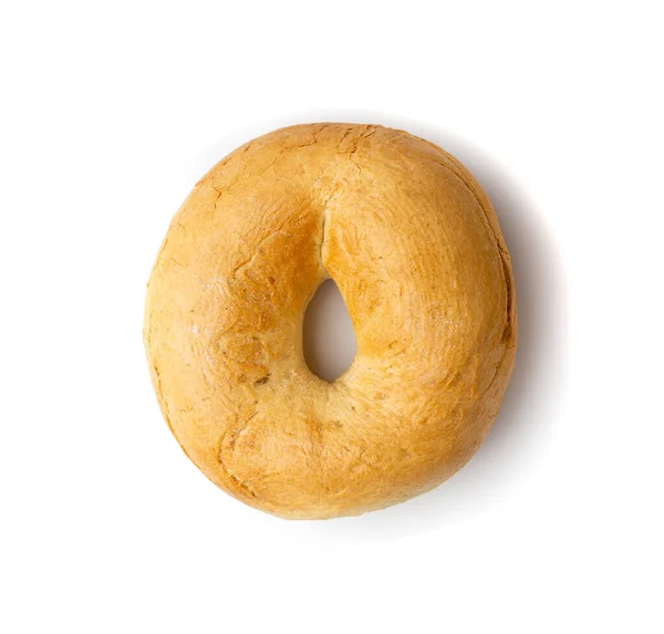 Bagel Isolerad Rund Bröd Vete Bageri Till Frukost Plain Circle — Stockfoto