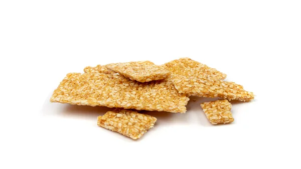 Sesame Snack Isolated Sweet Cereal Breakfast Honey Seed Cracker Sesame Royalty Free Stock Images