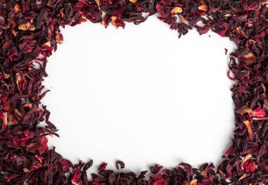 Kuru Hibiscus Çay Arkaplanı, Kuru Gül Yaprakları Şablonu, Meyve Kırmızısı Mockup, Karkade Yaprakları Çerçevesi, Kurutulmuş Bitki İçeceği, Roselle Petal Düz Yatağı, Hibiscus Çay Arkaplanı