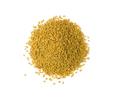 Fenugreek tohumları izole, Kuru Trigonella, Baharatlı Methi Dana Grains, Hint Mutfağı Baharatı İçindekiler, Kuru Sarı FenuGreek Tohum Konservesi
