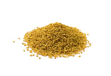 Fenugreek tohumları izole, Kuru Trigonella, Baharatlı Methi Dana Grains, Hint Mutfağı Baharatı İçindekiler, Kuru Sarı FenuGreek Tohum Konservesi