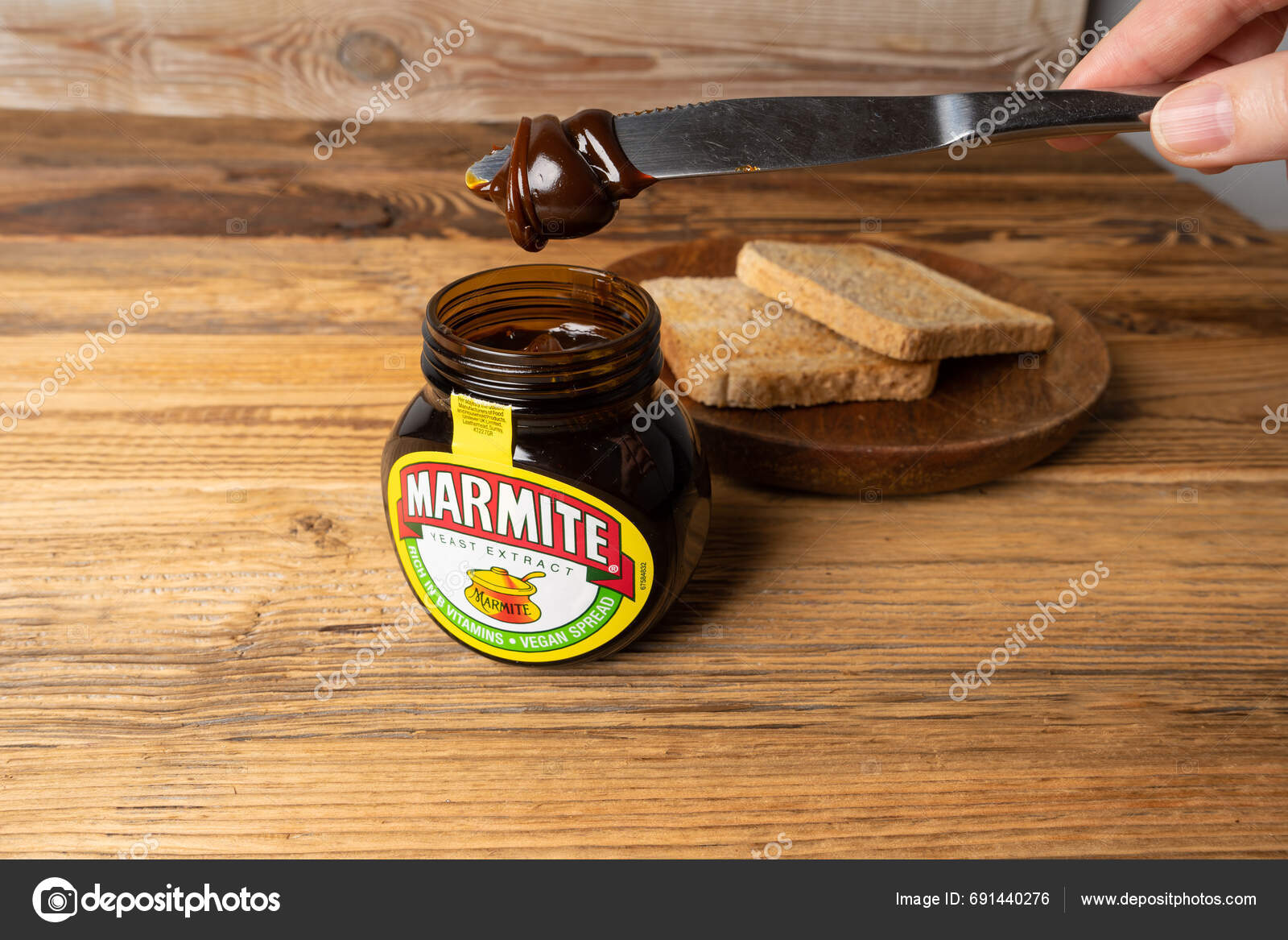 Warsaw Poland October 2023 Marmite Yeast Spread Vegemite Spread