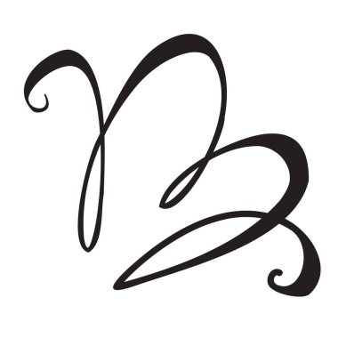 Aralıksız ince çizgili kalp vektör çizimi, minimalist aşk çizimi. Bir satır resim, sevgililer günü ikonu, tek bir düğün taslağı çizimi ya da basit kalp logosu