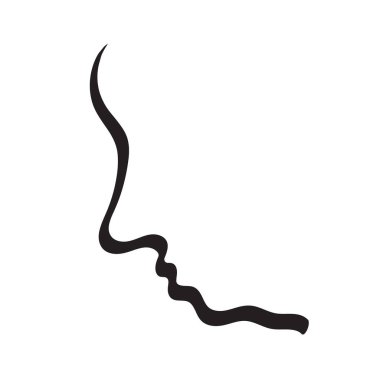 Soyut Çizim Profili Yüzü, Asgari Moda Duvar Tasarımı Sanatı, Modern Wall Picture Print, Devamlı Çizim Başlığı, Taslak Kız Baş Vektör Resimleri