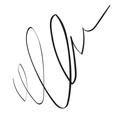 Soyut vuruşlar, sahte imza örnekleri rastgele imzalar, el yazısı karalama belgeleri, imzalı harfler.