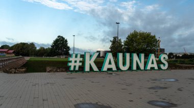 Kaunas, Litvanya, 27 Ağustos 2024 Kaunas Eski şehir, tarihi mimari, eski şehrin turizm merkezi, editoryal imaj