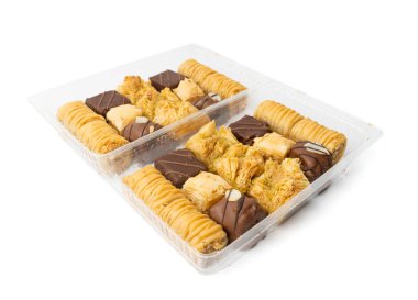 Baklava Ramazan Tatlısı Restoranda, Doğu Tatlı Pastaları, Türk Baklawa Seti, Geleneksel Doğu Çöl Karışımı, Baklava Kutusu