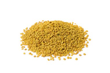 Fenugreek tohumları izole, Kuru Trigonella, Baharatlı Methi Dana Grains, Hint Mutfağı Baharatı İçindekiler, Kuru Sarı FenuGreek Tohum Konservesi
