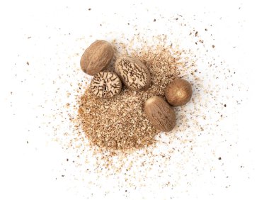 Nutmeg yalıtılmış, Myristica Fragrans Fruit, Sry Spicy Nutmeg Powder, Grated Muscat Nut, Nut Meg Seasoning, Kokulu Fındık Kapağı
